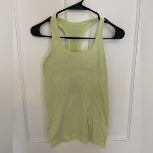 Neon yellow racerback tank